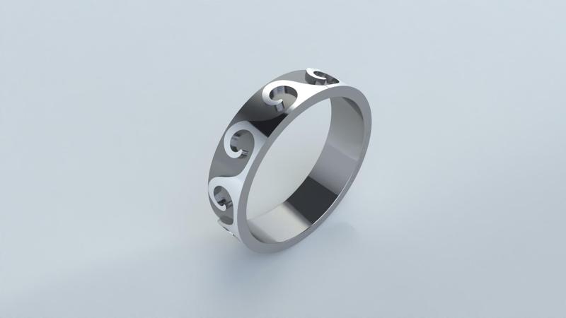 Wave  Wedding Band  | rw04