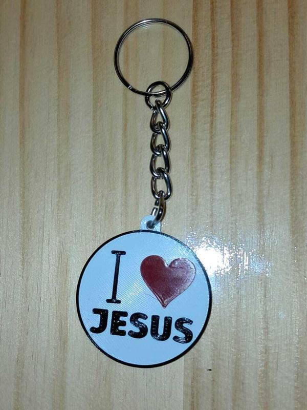 I LOVE JESUS KEYCHAIN