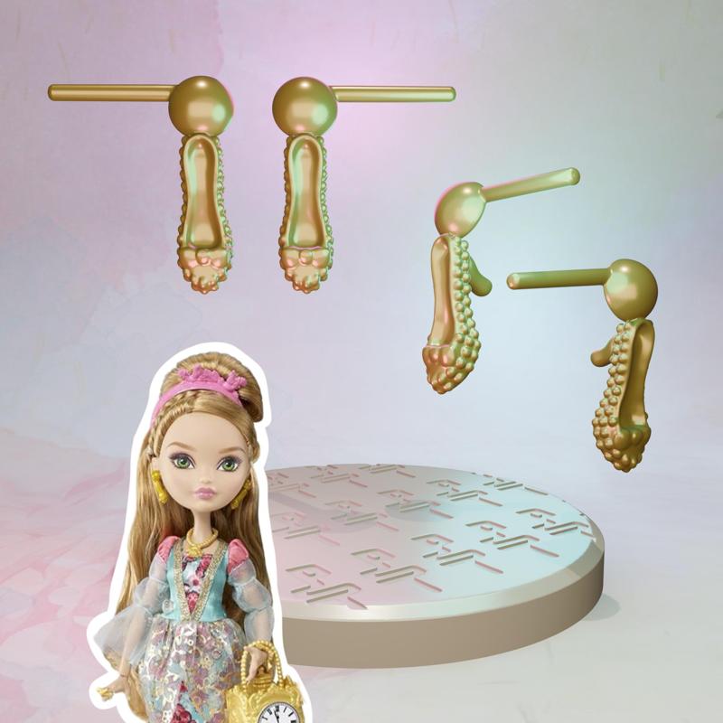 Ever After High Basic/First Chapter Ashlynn Ella doll earrings replacement