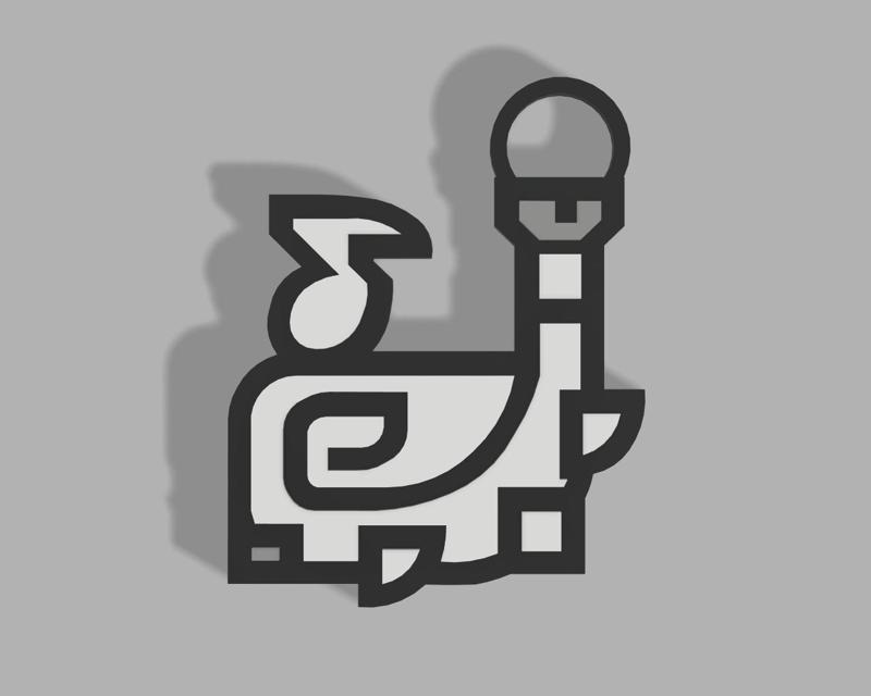 Hunting Horn Keychain (Monster Hunter)