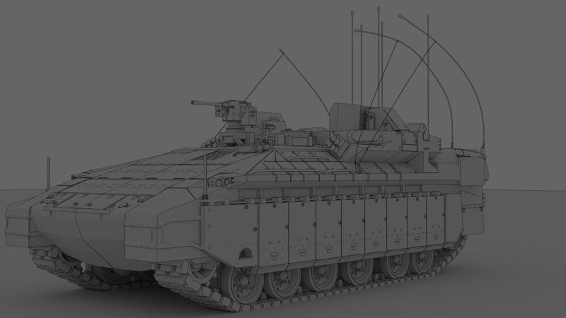 IDF Nammer APC with Trophy APS 3D model