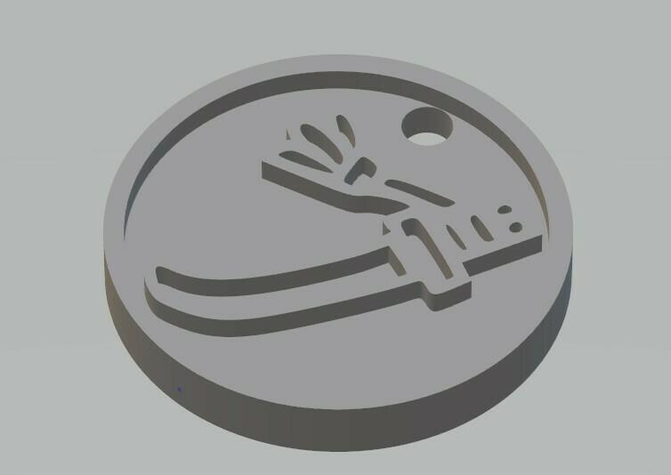 Monster Hunter Long Sword Key Chain