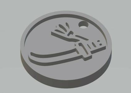 Monster Hunter Long Sword Key Chain