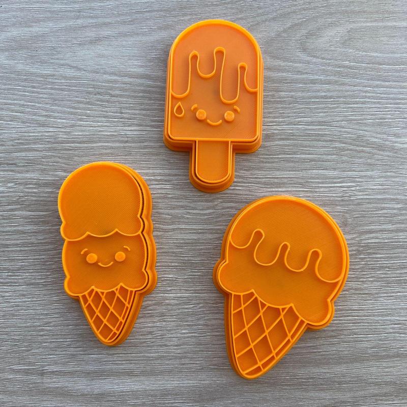 ICE CREAM CUTTER AND STAMP - CUTTER ICE CREAM