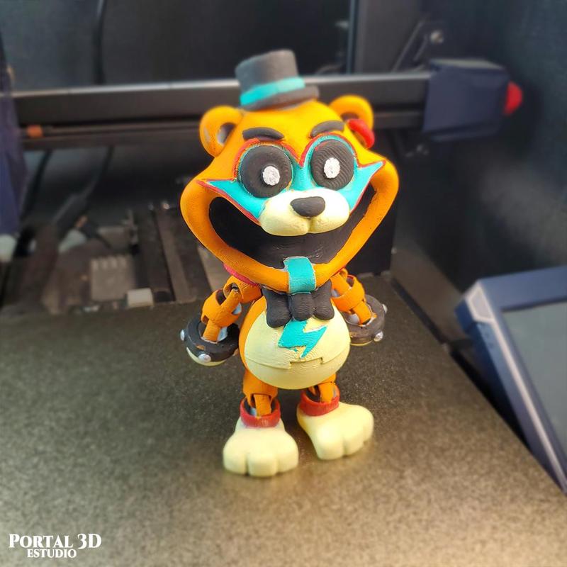 Cute Glamrock Freddy // PRINT-IN-PLACE WITHOUT SUPPORT