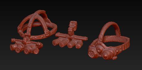 GI Joe Classified Night Vision Goggle Set 3d Scan