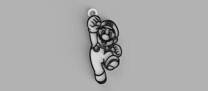 Mario Bros  keychain - pendant - earring