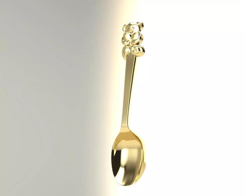 baby spoon with bear