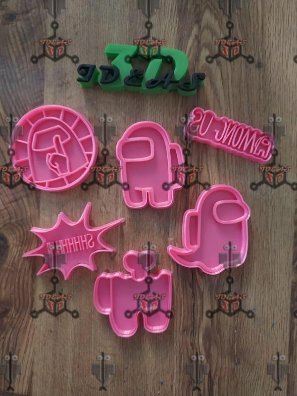 cookie cutter set Among us