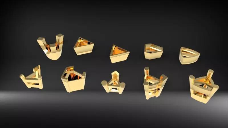 Various Trillion Heads Findings Earrings nose rings styles