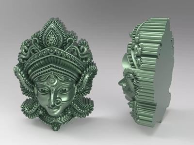 Durga Face Statue File