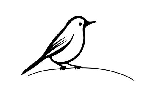 Bird Minimalistic Wall Art