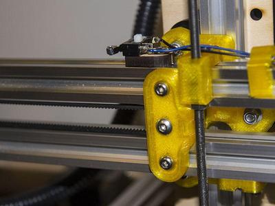 X-idler Mount Plate with X-axis belt tensioning for Makerfarm i3v 10"