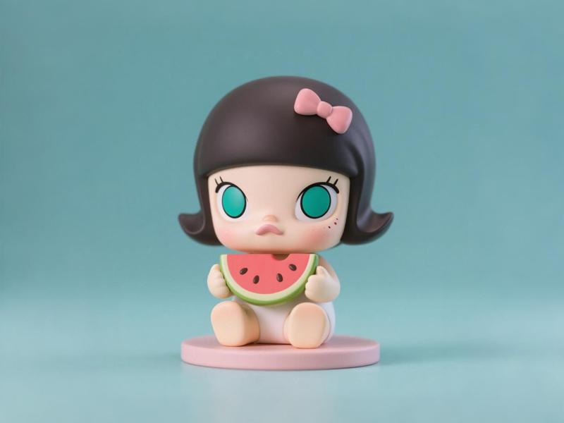 Summer Melon-Eating Girl Limited Edition - Lucky Bag mystery box Figure - Trendy Toy Box Children's Coloring Toy
