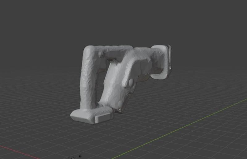 Nail Gun Replica – 3D Printable Digital File – STL, OBJ, FBX – Miniature Tool Prop for Dioramas & Displays