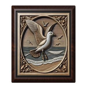Seagull animal wall art relief wall decor