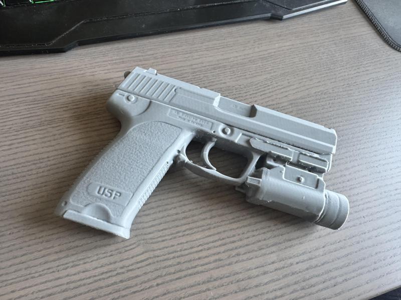 HK USP45 with Streamlight TRL-1 HL