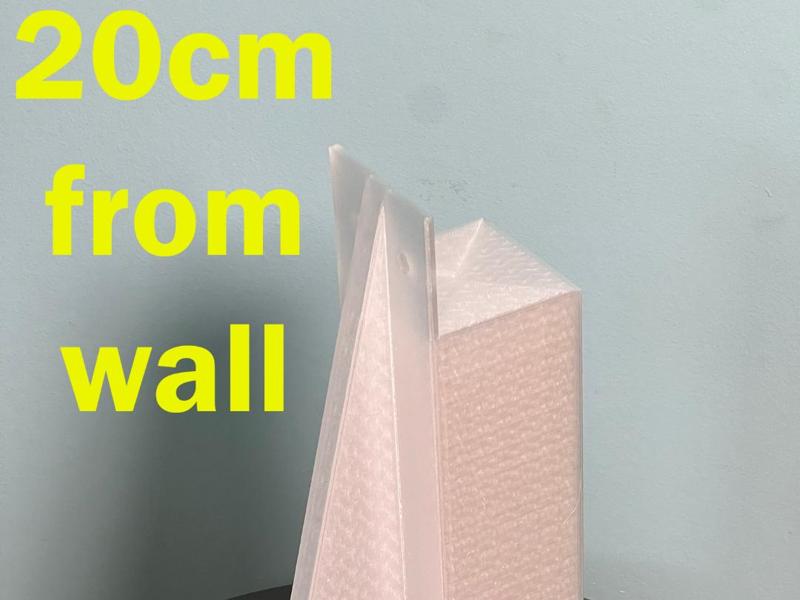 Ikea Ivar wall brace - 20cm from wall