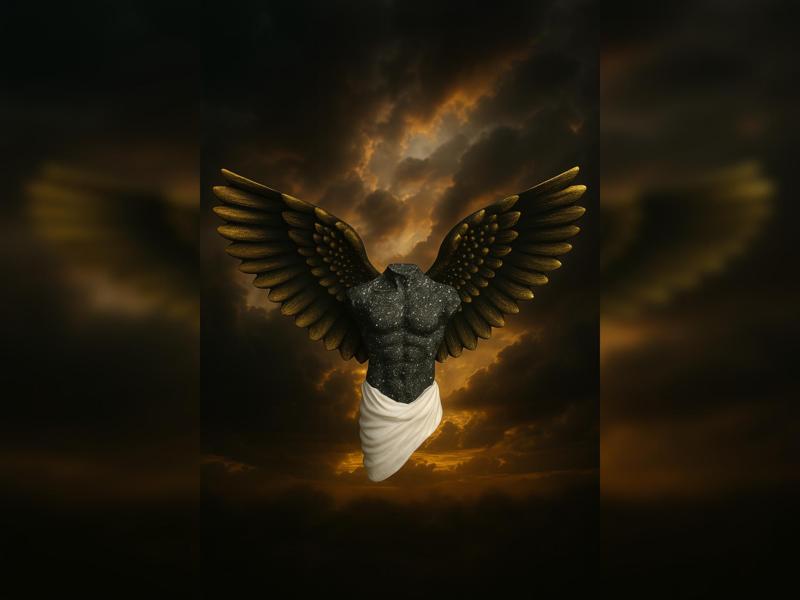 Fallen Guardian Sculpture