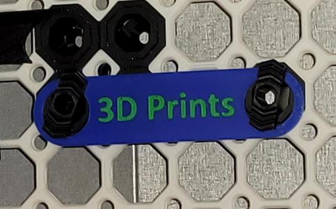 Parametric Multiboard Label Tag - OpenSCAD