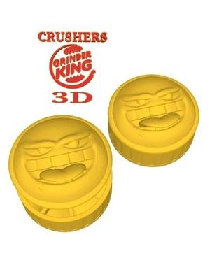 GRINDER GRINDERKING EMOJI GRINDERKING 66X66X66X47 MM READY TO PRINT - PRINT ON SITE - EASY PRINT FDM SLA