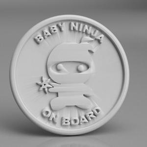 Baby Ninja Drink Coaster 🥷🍹