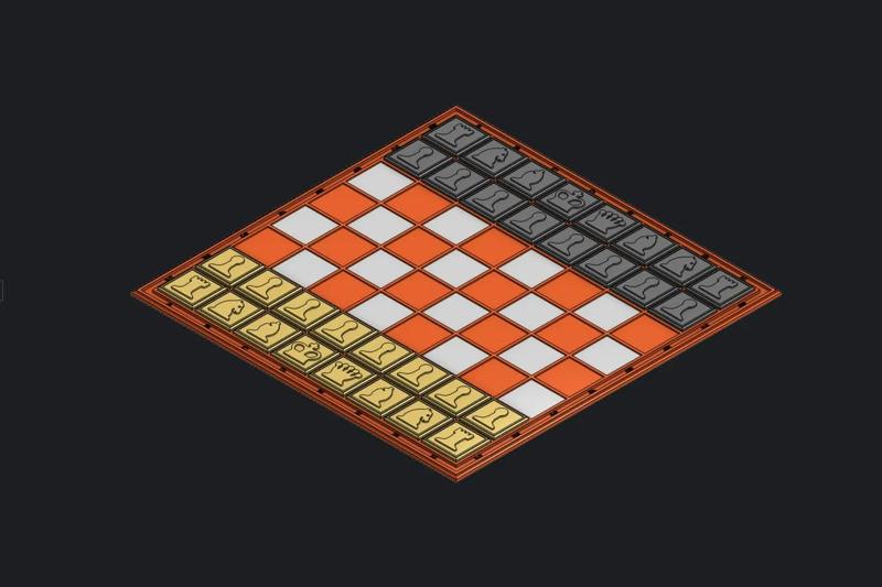 ownMade - Chess Board & Flat Pieces in a Box   