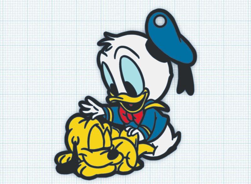 Baby Donald Disney keychain