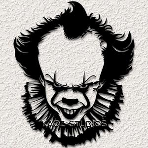 pennywise wall art horror wall decor it movie scary clown decoration