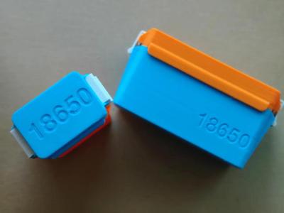 18650 Battery, 2 Row, Opposing Spring Latch Battery Box   