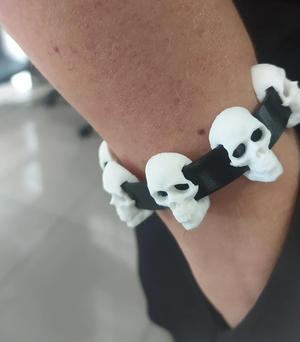 Halloween skull bracelet