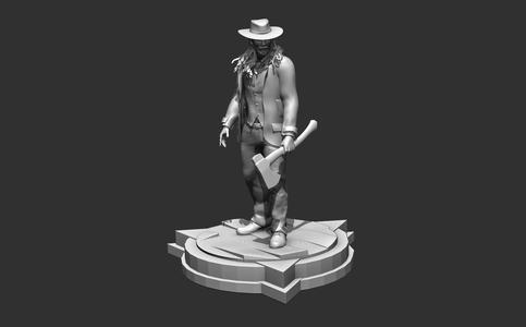 Ganster model for 3D printing tabletop minis and figurines 3D print model