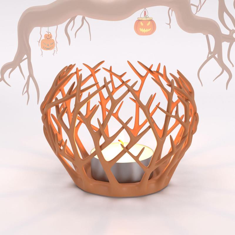 Creepy Tree Halloween Candle Holder - 3D Printable Spooky Decor