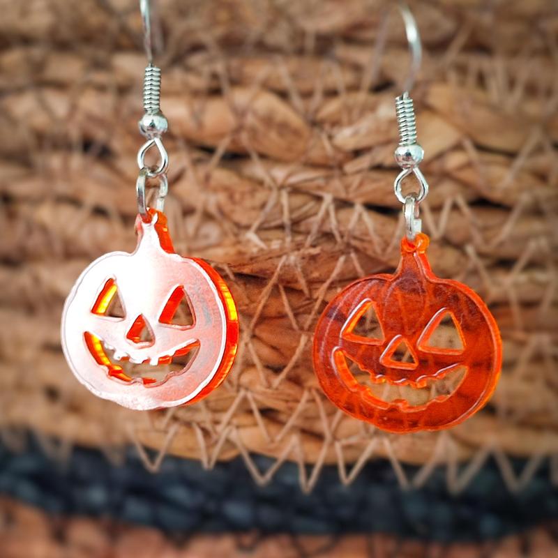 Pumpkin earrings for Halloween
