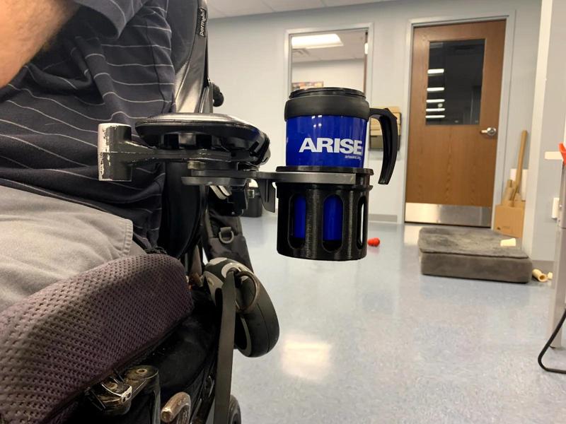 Swivel Wheelchair Cup Holder