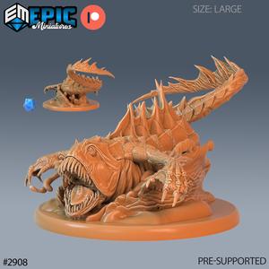 Deep Sea Predator ‧ DnD Miniature ‧ Tabletop Miniatures ‧ Gaming Monster ‧ 3D Model ‧ RPG ‧ DnDminis ‧ STL FILE