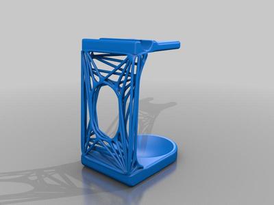 Stringy Safety Razor and Shaving Brush Stand 