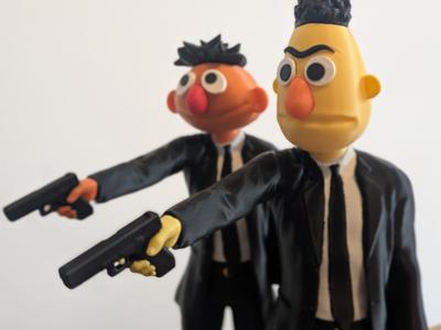 Pulp Sesame Fiction - Bert & Ernie