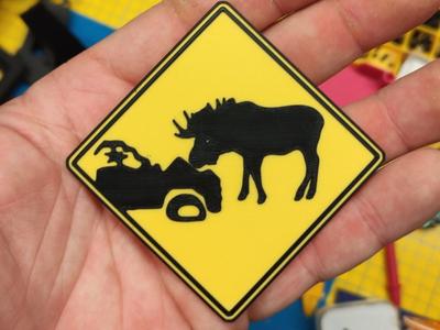 Crash car - moose
