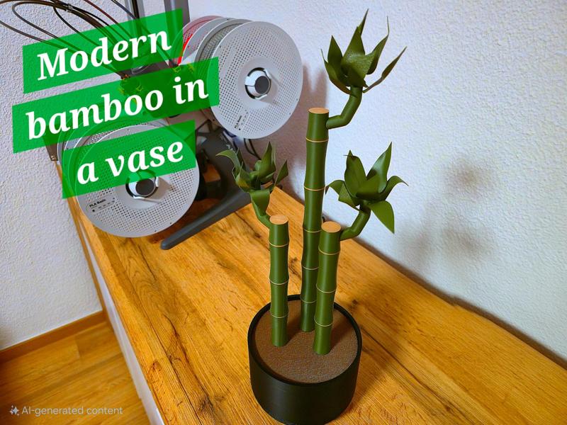 Bamboo in a vase