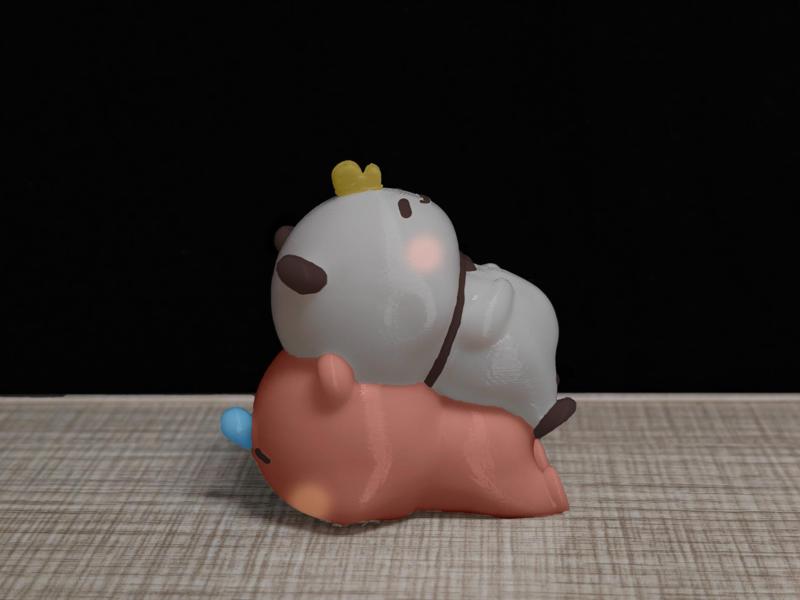 Couple Bear Series - Lying on the Grass, Bubuyier