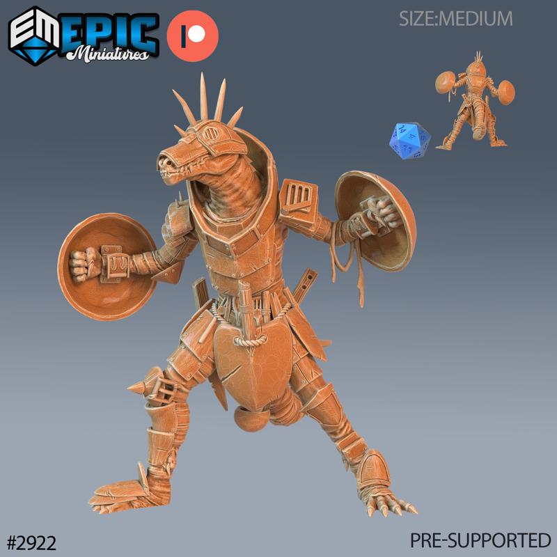 Commander Kobold Shield ‧ DnD Miniature ‧ Tabletop Miniatures ‧ Gaming Monster ‧ 3D Model ‧ RPG ‧ DnDminis ‧ STL FILE