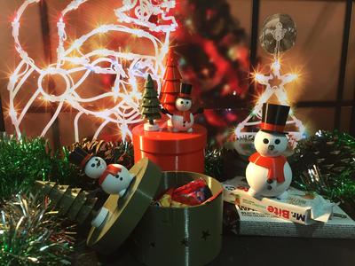 Christmas candy storage box
