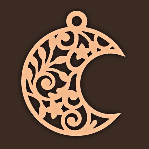 Moon ( pendant, necklace, earring )
