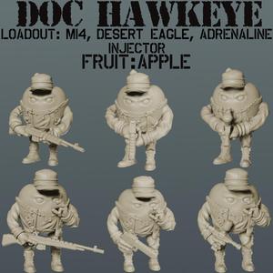 Delta Fruit: Doc Hawkeye Apple Commando M14, Desert Eagle, ADRENALINE INJECTOR Loadout