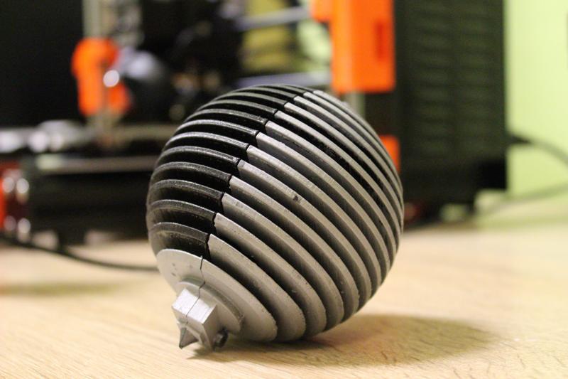 Ozdoba na stromeček - kulatý extruder / Christmas ornament - round extruder