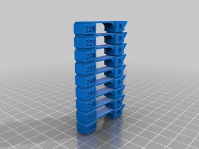 PETG Temp Tower for CURA 220-260 degrees