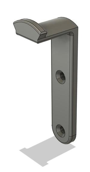 minimalistic wall mounted headphone holder