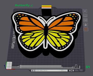Beautiful Butterfly LED Light Box