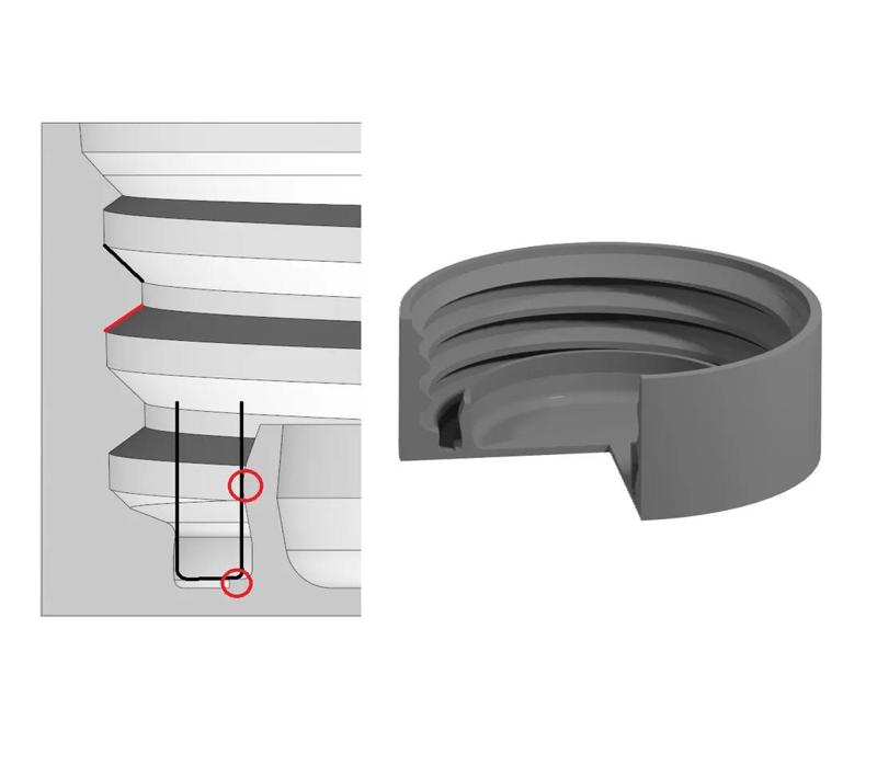 Watertight PET Bottle Cap (New EU design with tethered caps)   